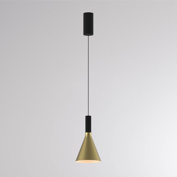 Molto Luce Lampada a sospensione LORA I, dimmerabile, Ottone / Oro, Soggiorno / Sala da pranzo, Metallo, Moderno, Lampada a sospensione