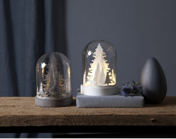 Světelná LED dekorace Star Trading Kupol Tree, výška 17,5 cm