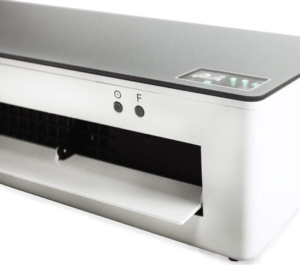 Argo Termoventilatore da parete Ceramico Stufa elettrica Potenza 2000 Watt con Telecomando e Timer - CHIC SILVER ECO
