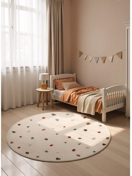Tappeto per bambini color crema ø160 cm Funny Dots – Hanse Home