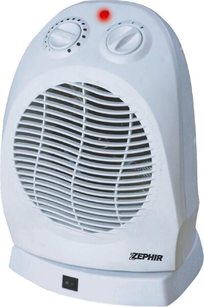 Zephir Termoventilatore Oscillante Stufa elettrica Potenza 2000 Watt Caldobagno colore Bianco - ZTRM6