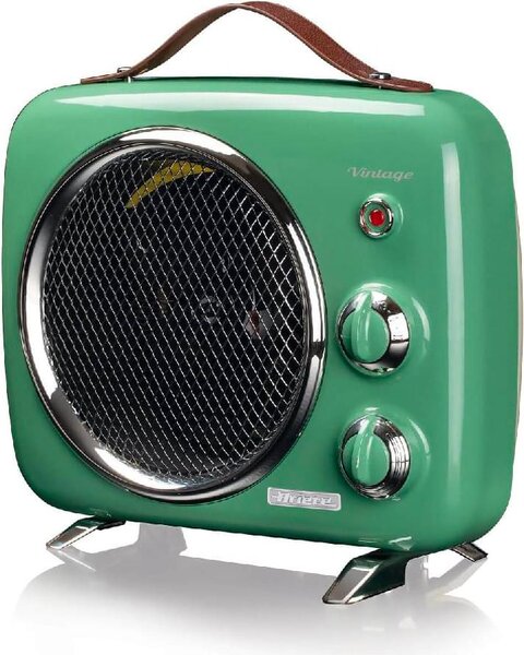Ariete Termoventilatore Stufa elettica verticale Potenza 2000 Watt con Termostato regolabile colore Verde - 00B080804AR0 Vintage