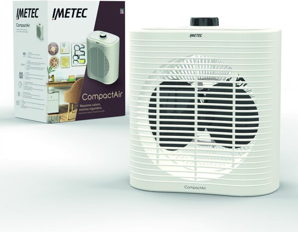 Imetec Termoventilatore Stufa elettrica 2000 Watt colore Nero - 4032 Compact Air