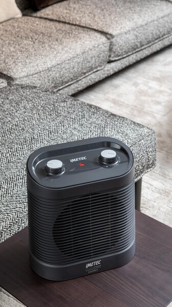 Imetec Termoventilatore Stufa elettrica 2100 Watt colore Nero - 4028 Silent Power Comfort