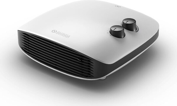 OLIMPIA SPLENDID Termoventilatore Stufa Elettrica Caldobagno 1800W Volume Riscaldabile 55 mt cubi colore Bianco e Nero Caldo - 99240