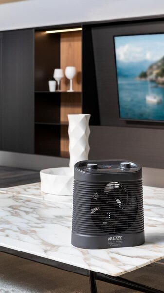 Imetec Termoventilatore Stufa elettrica 2100 Watt colore Nero - 4028 Silent Power Comfort
