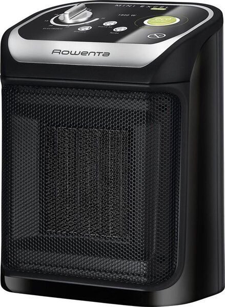 Rowenta Termoventilatore Stufa elettrica Caldobagno Potenza 2000 watt colore Nero - SO9266 Mini Excel Eco Safe