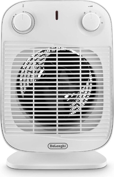 De Longhi Termoventilatore Stufa Elettrica Caldobagno Potenza 2000 Watt con Termostato colore Bianco - HFS50A20.WH