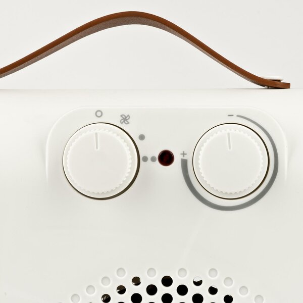 G3 Ferrari Termoventilatore Stufa elettrica Caldobagno Potenza 2000 Watt con Termostato e Funzione ventilazione colore Bianco - G60029 Tepor