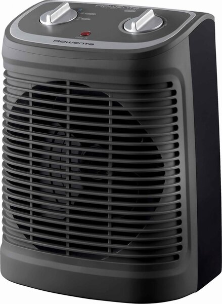 Rowenta Termoventilatore Stufa elettrica Caldobagno Potenza 2400 Watt con Termostato colore Nero / Grigio - SO2330 Instant Comfort 2400