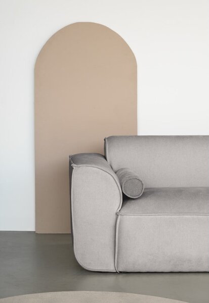 Divano componibile in grigio chiaro (con penisola a sinistra) Flex Felix – Miuform