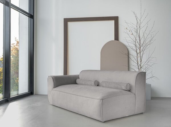 Divano componibile in grigio chiaro (con penisola a sinistra) Flex Felix – Miuform