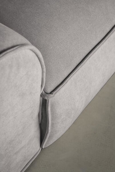 Divano componibile in grigio chiaro (con penisola a sinistra) Flex Felix – Miuform