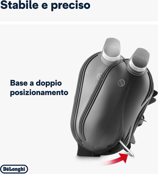 De Longhi Termoventilatore Stufa elettrica Caldobagno Potenza 2400 Watt IP21 colore Grigio - HFS30C24.DG