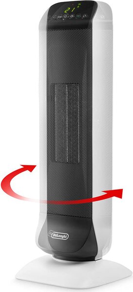 De Longhi Termoventilatore Stufa elettrica Ceramica Potenza 2000 watt Autoscillante colore Nero - HFX25S20