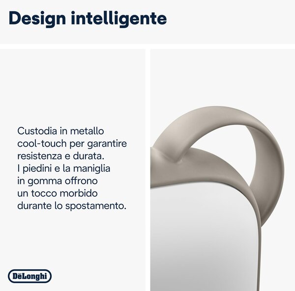 De Longhi Termoventilatore Stufa elettrica colore Bianco - HFS70B20.WH Capsule Fit