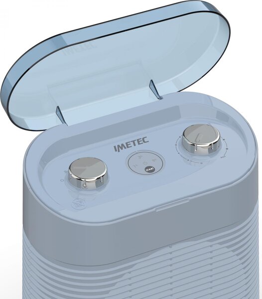 Imetec Termoventilatore Stufa elettrica da Pavimento Potenza 2100 watt colore Blu - 4029 Silent Power Protection