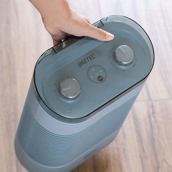 Imetec Termoventilatore Stufa elettrica da Pavimento Potenza 2100 watt colore Blu - 4029 Silent Power Protection