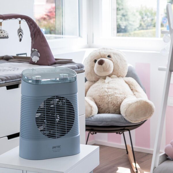 Imetec Termoventilatore Stufa elettrica da Pavimento Potenza 2100 watt colore Blu - 4029 Silent Power Protection