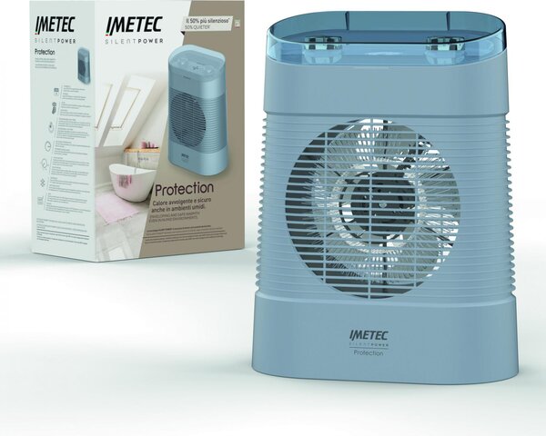 Imetec Termoventilatore Stufa elettrica da Pavimento Potenza 2100 watt colore Blu - 4029 Silent Power Protection