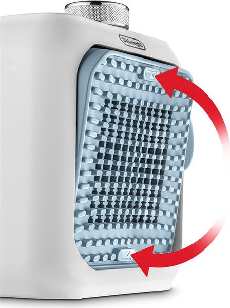 De Longhi Termoventilatore Stufa elettrica da Pavimento Potenza 350 watt colore Azzurro - HFX 10B03.LB