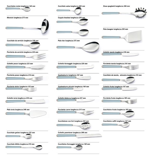 Pala lasagne linea gres, acciaio 18/10 aisi 304 manici in acrilico, lunghezza 250 mm