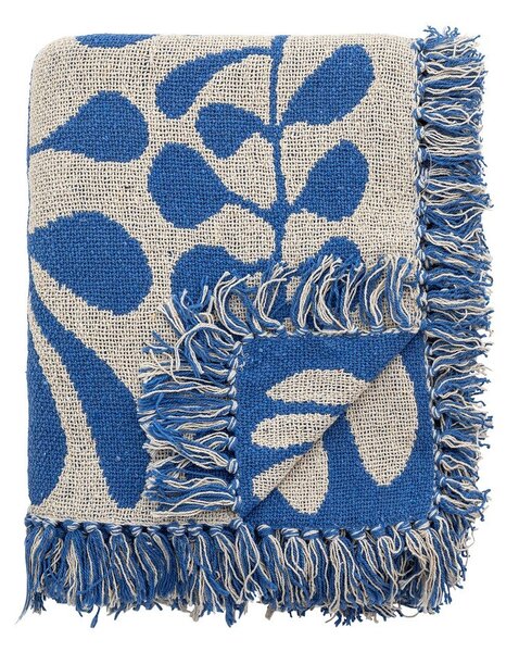 Coperta blu 130x160 cm Nevine - Bloomingville