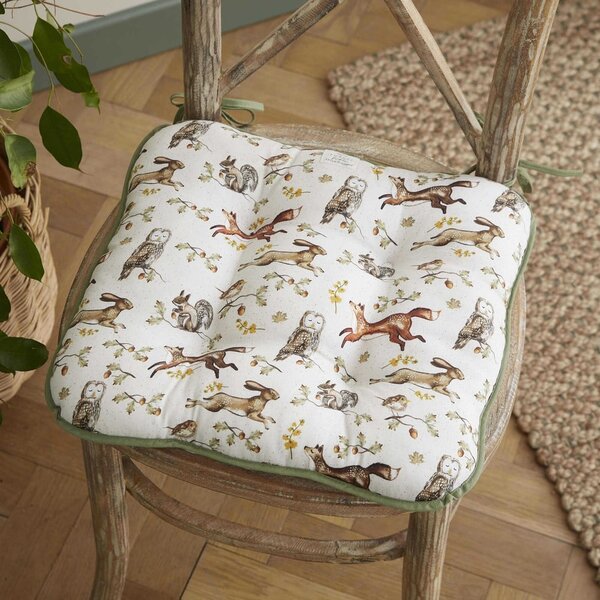 Cuscino per sedia in cotone 36x34 cm Forest Fable – Cooksmart ®