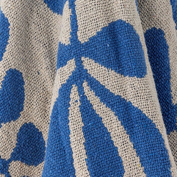 Coperta blu 130x160 cm Nevine - Bloomingville