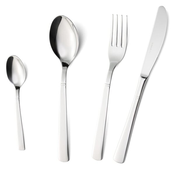 Confezione Panoramica 30 pezzi lux, Acciaio inox Aisi 304 Posate Lucide, spessore 2.5 mm