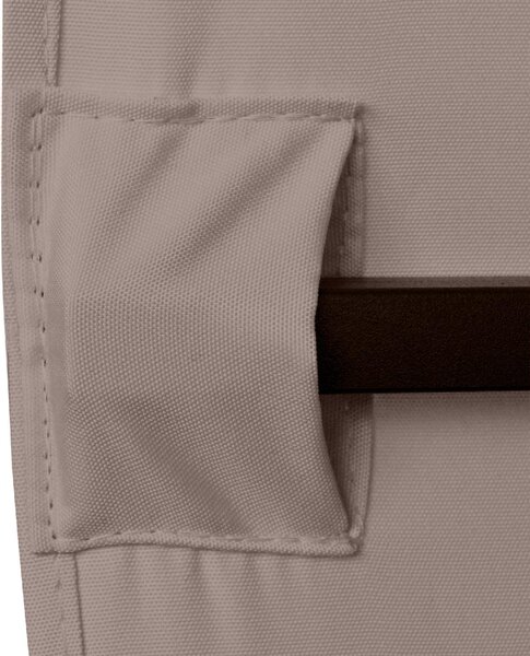 VivaGarden Tetto per Gazebo 3x3 m in Poliestere con Prese d'Aria e Fori di Drenaggio colore Beige