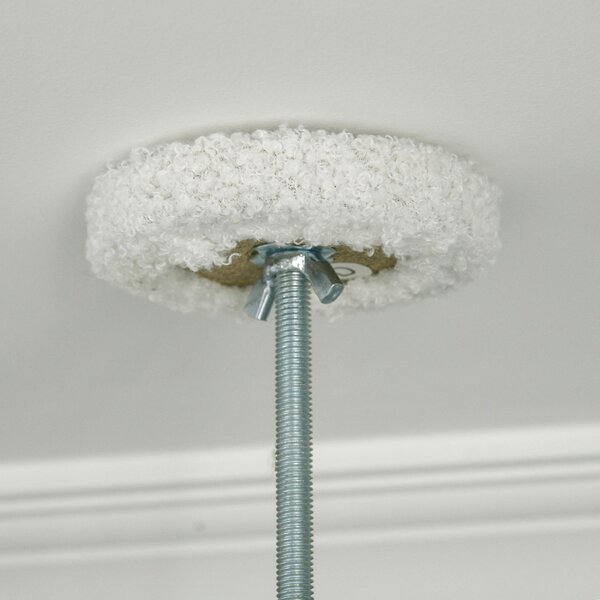 AllMyPets Tiragraffi per Gatti a Soffitto con Palo Regolabile da 225-255 cm Pallina e Piattaforme colore Bianco - R523WT