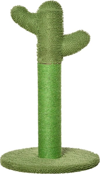 AllMyPets Tiragraffi per Gatti Albero Tiragraffi a Forma di Cactus con Corde in Sisal 40x40x65cm Verde