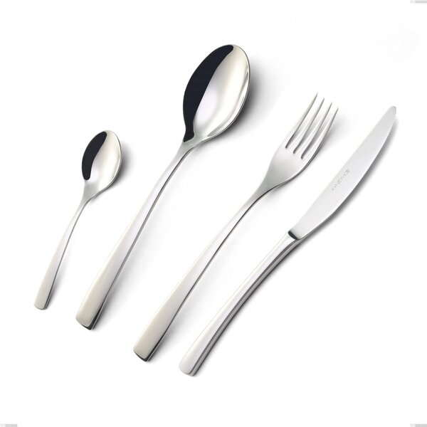 Coltello tavola Onda, Acciaio inox (Aisi 304) lucido, lunghezza 227 mm