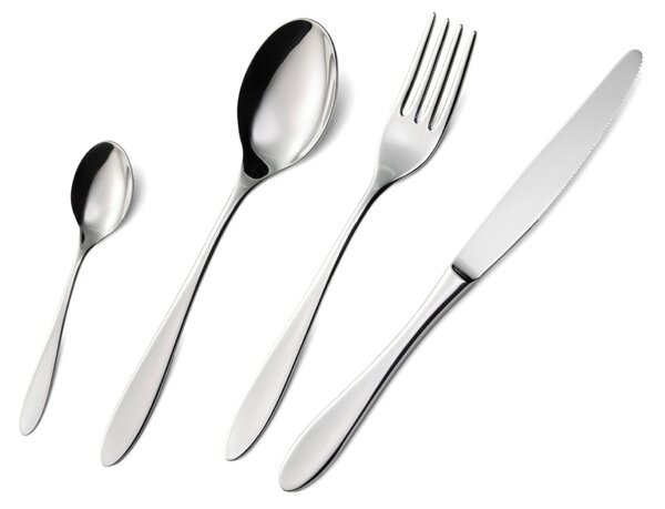 Astuccio 49 pezzi oasi, Acciaio inox Aisi 304 Posate Lucide, spessore 2 mm