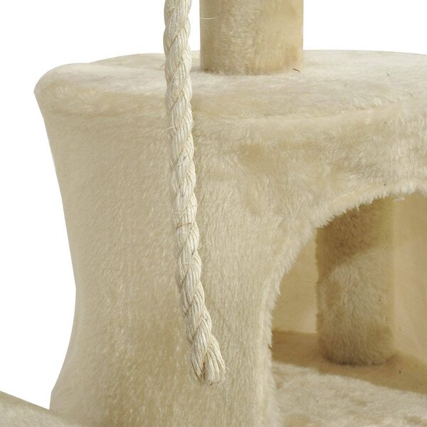 AllMyPets Tiragraffi per Gatti Albero Tiragraffi Beige - D30035