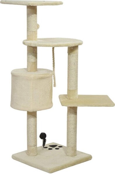 AllMyPets Tiragraffi per Gatti Albero Tiragraffi Beige - D30035