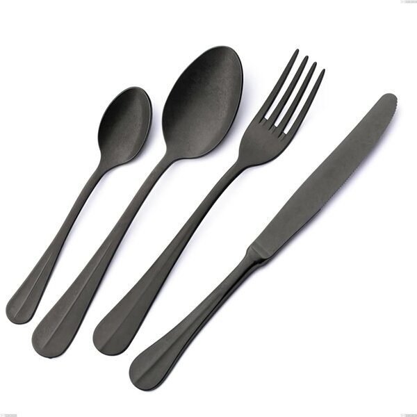 Forchetta pesce Royal Retr� PVD Black, Acciaio inox 18/10 antico, spessore 2.5 mm, lunghezza 184 mm, pvd black