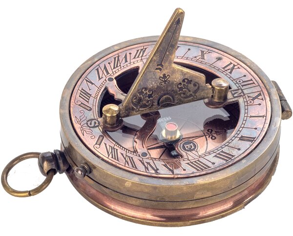Statuette e figurine Signes Grimalt Compass Solare Con Lente D'Ingrandimento