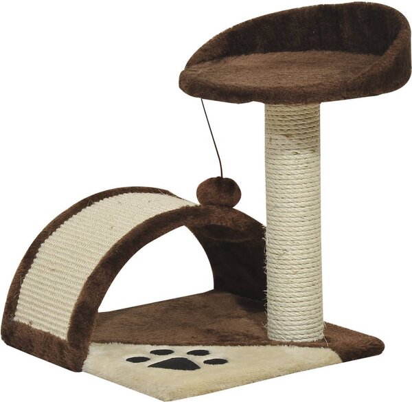 AllMyPets Tiragraffi per Gatti Albero Tiragraffi marrone 36x36x44cm - D30034