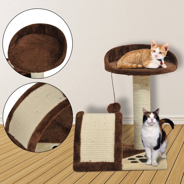 AllMyPets Tiragraffi per Gatti Albero Tiragraffi marrone 36x36x44cm - D30034