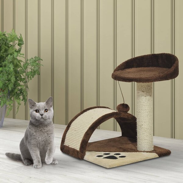 AllMyPets Tiragraffi per Gatti Albero Tiragraffi marrone 36x36x44cm - D30034