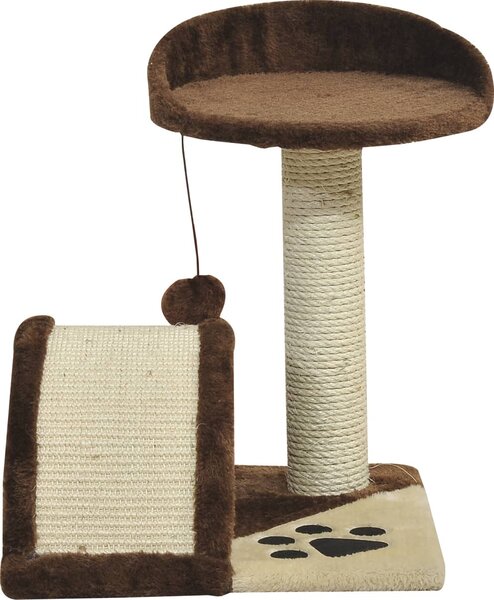 AllMyPets Tiragraffi per Gatti Albero Tiragraffi marrone 36x36x44cm - D30034