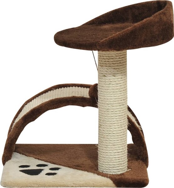 AllMyPets Tiragraffi per Gatti Albero Tiragraffi marrone 36x36x44cm - D30034