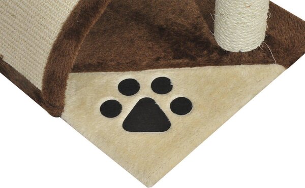 AllMyPets Tiragraffi per Gatti Albero Tiragraffi marrone 36x36x44cm - D30034