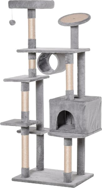 AllMyPets Tiragraffi per Gatti Albero Tiragraffi Max. 4.5kg Grigio - D35355