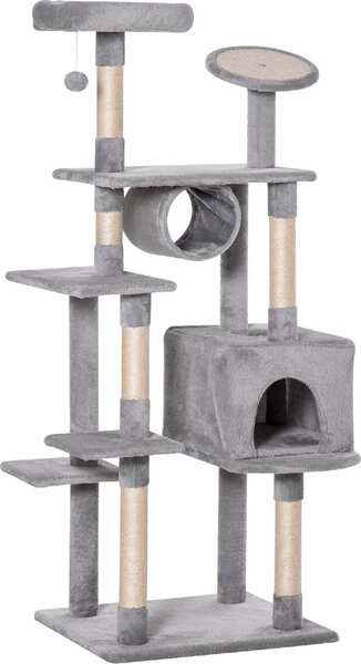 AllMyPets Tiragraffi per Gatti Albero Tiragraffi Max. 4.5kg Grigio - D35355