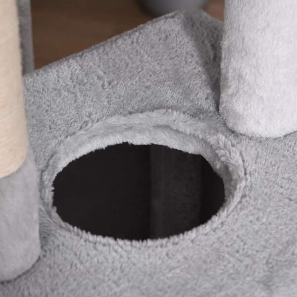 AllMyPets Tiragraffi per Gatti Albero Tiragraffi Max. 4.5kg Grigio - D35355