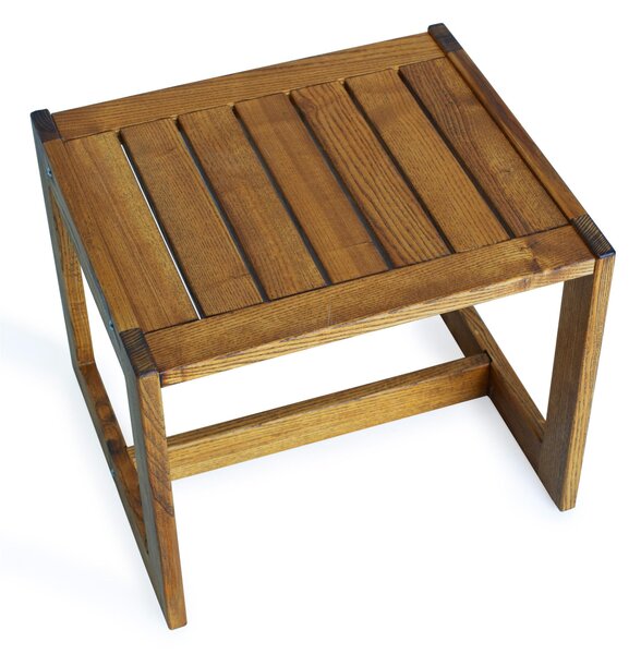 Tavolinetto basso multiuso in legno di frassino Dimensioni 42x49x40 cm -peso 4,5 kg