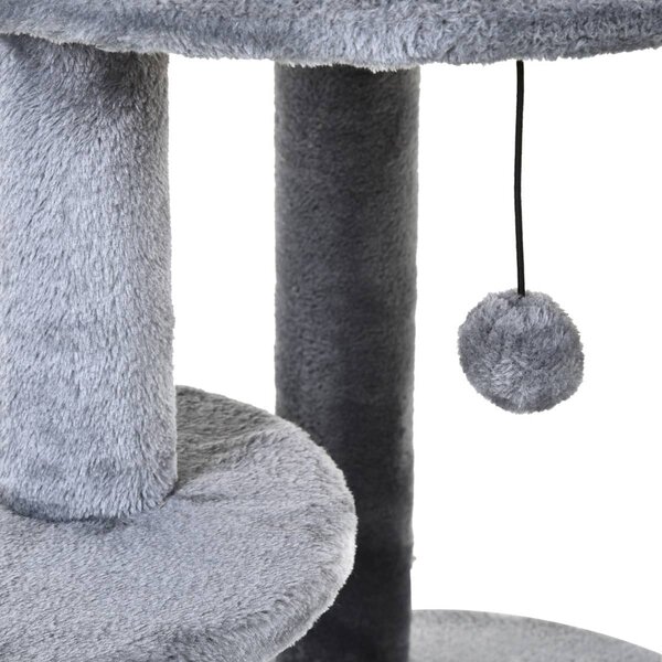 AllMyPets Tiragraffi per Gatti Albero Tiragraffi Torre con Casa Amaca a 3 Ripiani - D30D74GY